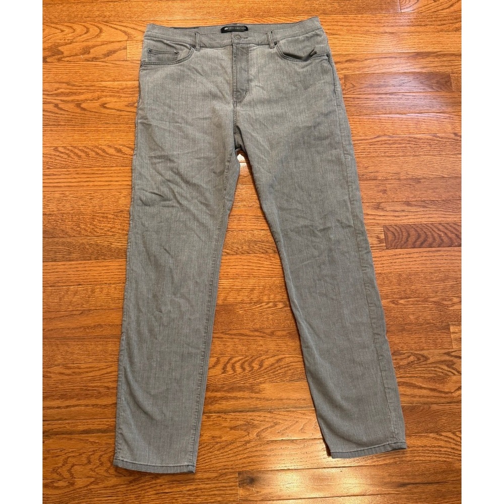 Travis Mathew Jeans Mens 36x32 Legacy Featherweight Gray Denim Stretch 1MAA190